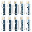 U60T 10 Pack USB Temperature Data Logger Single Use Temp Recorder with PDF and Excel Recording Thermometer 14400 Points High Accuracy 60 Days Cold Chain Transportation Fresh Tag