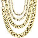 U7 18K Gold Chain for Men 24inch 3mm Wide Cuban Curb Neck Chains Male Necklace Link
