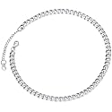 U7 Stainless Steel Chains for Women 6mm Wide Choker Curb Chain Necklace 14inch