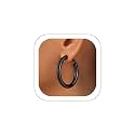 U7 Silver/Black/Gold 5mm Chunky Hoop Earrings for Women,20/30/40/60/80mm