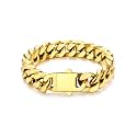 U7 Stainless Steel Cuban Link Bracelets for Men, 5/7/9/12MM Width