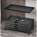 UAMFURI Additional Extra Large Lids for UAMFURI 175/180QT storage bins,2-pcs Lids only（29.5''W*19.7''D） (Black-2pcs, 175/180QT)