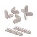Ubbi Corner Protectors, 16-Piece Set, Taupe