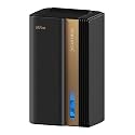 UBBO 95oz Dehumidifiers for Home, 1000 Sq.Ft Dehumidifier with Drain Hose - Auto Shut Off, Timer, Sleep Mode &amp; Drain Hose - 7 Color Light for Bedroom, Bathroom, RV - Black Gold