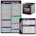 UBeesize Air Fryer Magnetic Cheat Sheet Cooking Times Chart, Must Have Air Fryer Accessories, Healthy Airfryers Cookbook Accessory Liners Food Kitchen Conversion, Cooking Guide for Beginners(2 Pack)