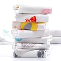 Handkerchiefs | 4- Pack | Hankies for Woman, Girls and Kids | Baby Handkerchiefs | Cotton 2-Layered (White, 4 Piece)