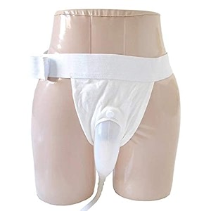 breathable urine collector spill proof bag urinal elastic waistband toilet elastic waistband urine collector bag adjustable size- white