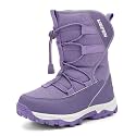UBFEN Kids Snow Boots Water-Repellent Warm Winter Shoes for Boys Girls