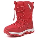 UBFEN Kids Snow Boots Water-Repellent Warm Winter Shoes for Boys Girls