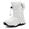 UBFEN Kids Snow Boots Water-Repellent Warm Winter Shoes for Boys Girls