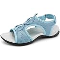 UBFEN Womens Hiking Sandals Comfortable Walking Sandals Summer Sport Breathable Arch Support