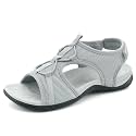 UBFEN Womens Hiking Sandals Comfortable Walking Sandals Summer Sport Breathable Arch Support