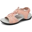 UBFEN Womens Hiking Sandals Comfortable Walking Sandals Summer Sport Breathable Arch Support