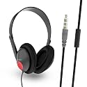 UBON GHP-333 Extreme Beats Series Wired Headphone, On Ear Wired Headset with High Bass, HD Sound, 40mm Dynamic Driver, Inbuilt Mic for Calling, Compatible with Smartphones, Laptops & Tablets (Black)