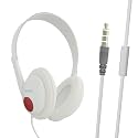 UBON Wired Headphone, GHP-333 Extreme Beats Series, On Ear Wired Headset with High Bass, HD Sound, 40mm Dynamic Driver, Inbuilt Mic for Calling, Compatible with Smartphones, Laptops &amp; Tablets (White)