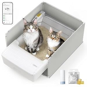 UBPET Open-Top Automatic Cat Litter Box Self