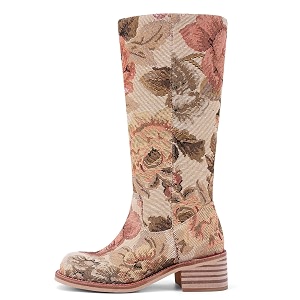 UBWDU Womens Knee High Boots Chunky Block