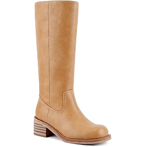 UBWDU Womens Knee High Boots Chunky Block