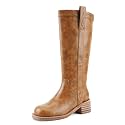 UBWDU Women39s Knee High Boots Chunky Block
