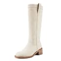 UBWDU Women39s Knee High Boots Chunky Block