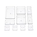 UCRAVO 10pcs Drawer Partition Tray, Silverware Storage Box With Non-slip Pads, Desktop Makeup Storage Box For Jewelry, Data Cables, Household Storage And Organization For Closet, Kitchen, Bedroom