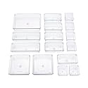 UCRAVO 16pcs Drawer Organizer with Non-Slip Silicone Pads, Desk Drawer Organizer Trays, Storage Tray for Makeup, jewelry, Utensils in Bedroom Dresser, Office, Kitchen bathroom accessories &amp; much more