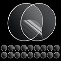 UCRAVO 18Pcs Pre-Cut Mounting Round Double Sided Patch Heavy Duty Mounting Gel Tape, Multipurpose, Waterproof, Removable, Transparent, Strong Adhesive Pad for Wall Hanging Wall Decor, DIY, 50 Cm