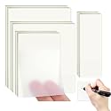 UCRAVO 400 Sheets Transparent Sticky Notes Self Adhesive Clear Sticky Notes for Writing Marking,Annotating Waterproof Reusable Sticky Pads for Office School College Study Planner Journaling Book Tabs