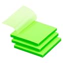 UCRAVO 50 Sheets Colored Transparent Sticky Notes Translucent Notes, Smooth Writing Quick Clear Waterproof Self-Sticky Notes, Through Sticky Notes, Aesthetic Office School Supplies(1 pad) (Green)