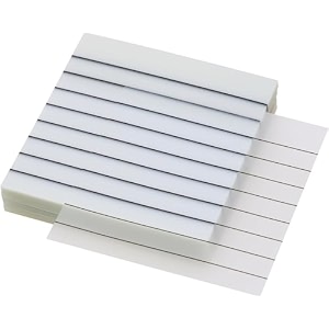 ucravo 50 sheets transparent sticky notes with lines1 pad lined translucent sticky notes lined self sticky notes waterproof pet markers notes pad clear for aesthetic school office supplies white