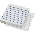 UCRAVO 50 Sheets Transparent Sticky Notes with Lines,1 Pad Lined Translucent Sticky Notes Lined Self Sticky Notes Waterproof PET Markers Notes Pad Clear for Aesthetic School Office Supplies (White)