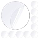 UCRAVO 8PCS Pre-Cut Mounting Round for Walls Double Sided Adhesive Patch, Removable Wall Mounting Gel Tape, Washable Transparent Pad for DIY Craft, Home Office Carpet Couch Cushion Gripping