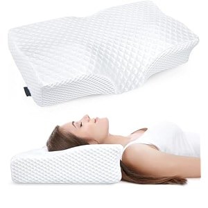ucravo adjustable neck pillows for pain relief sleeping enhanced ergonomic contour shoulder support cooling cervical memory foam pillows orthopedic bed pillow for side back stomach sleeper