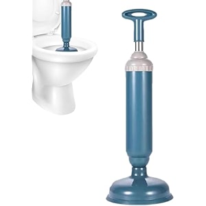 ucravo manual toilet plunger pump for western toilet  high pressure drain cleaner for bathroom amp wc  powerful sink wash basin amp commode blockage remover  heavy duty toilet unclogger tool