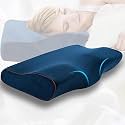 UCRAVO Memory Foam Pillow,Orthopedic Pillow for Neck Pain Cervical Contour Memory Foam Pillow,Orthopedic Pillow for Neck Pain,Orthopedic Contour Pillow Support