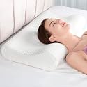 UCRAVO Neck Pillow Cervical Memory Foam Pillows for Pain Relief Sleeping, Ergonomic Pillow for Neck and Shoulder Pain, Contour Orthopedic Bed Pillow for Side Back Stomach Sleeper