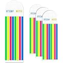 UCRAVO Neon Highlighter Page Tabs, Transparent Long Page Markers Sticky Index Tabs Highlighter Tape Strips Thin Book Tabs for Annotating Books Reading Index Note Memory Office School (4)