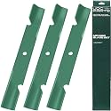 UDC Parts 482881 Scag 61 Inch Mower Blades Replacement, 3 Pack, High Lift