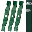 UDC Parts 532180054 Husqvarna 48 Inch Lawn Mower Blades Replacement, 3 Pack