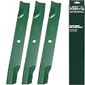 UDC Parts 603995 Hustler Raptor 52 Inch Mower Blades Replacement, 3 Pack