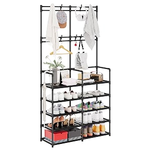 UDEAR 5-Tier Coat and Shoe Rack Entryway