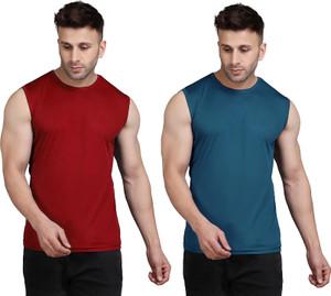 UDI n ADI Solid Men Round Neck