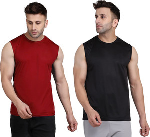 UDI n ADI Solid Men Round Neck