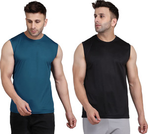 UDI n ADI Solid Men Round Neck