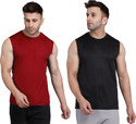 UDI n ADI Solid Men Round Neck