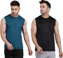 UDI n ADI Solid Men Round Neck