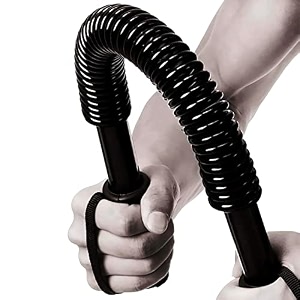 power twister spring forearm bar 40 kg  upper body exercise heavy-duty equipment for core strengthening chest shoulder bicep blaster arm builder  home gym workout flex bar for men amp women