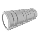 Foam Roller, Deep Tissue Massage and Body Pain High Density Foam Roller for Exercise in Gym, Home Back Roller for Muscle Recovery Massage Roller for Stretching - 33cm, Pink