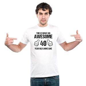 UDNAG Unisex Round Neck Graphic Awesome