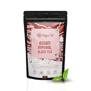 udyan tea assam imperial black tea 100g 50 cups  rich malty amp fruity assam tea  premium whole leaf tea